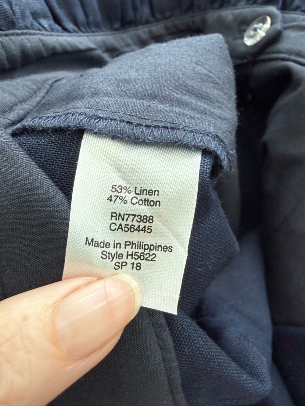 J. Crew Navy High-Waist Shorts with Ruffle Trim - Picture 5 of 5